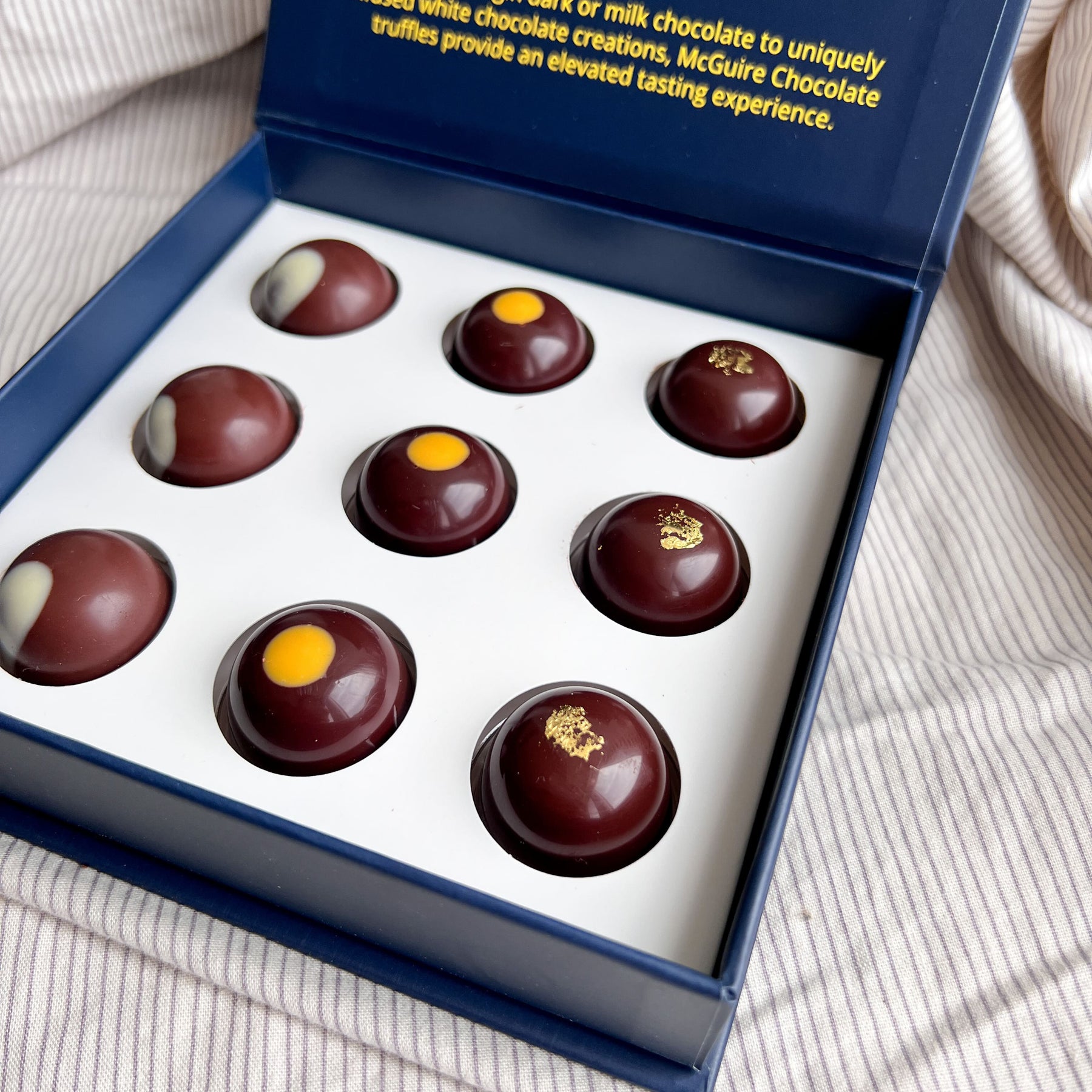 9 pc Truffle Box: Bourbon