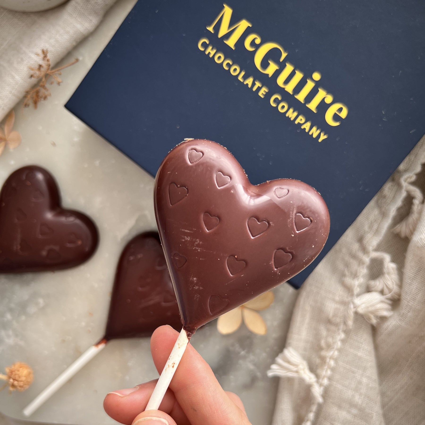 Chocolate Heart Lollipop